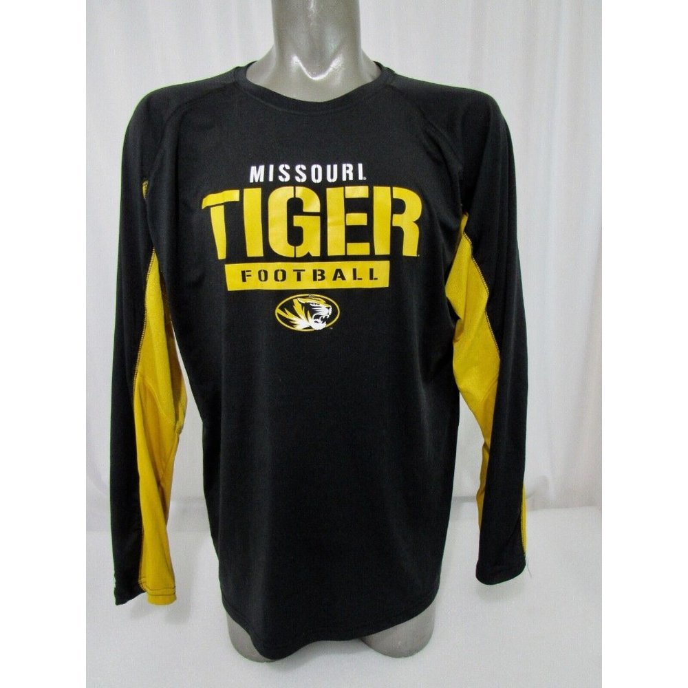 Russell‎ Missouri Tigers Football Long Sleeve T-Shirt Black Size XXL